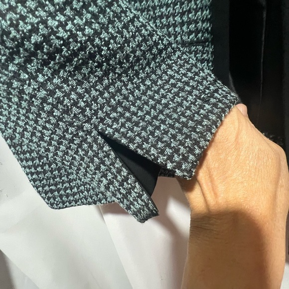 Evan Picone Monochrome Houndstooth Blazer - Picture 5 of 8